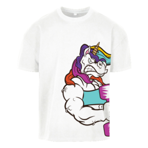 T-shirt heavy oversize licorne strong